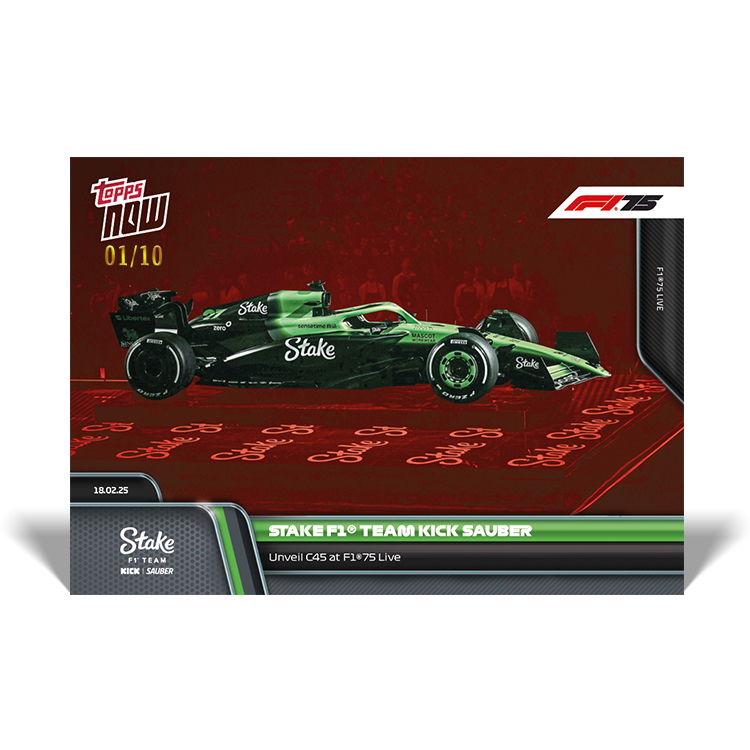 Stake F1 Team KICK Sauber - 2025 Formula 1 Topps NOW - Card 10 - PR: 566 - Image 4