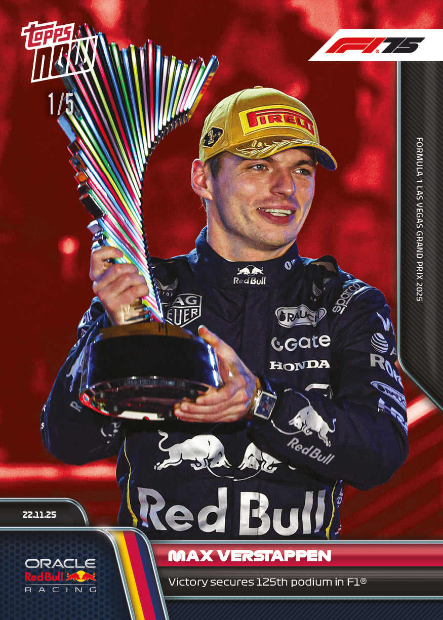 Max Verstappen - 2025 Formula 1 Topps NOW - Card 79 - PR: 4125 - Image 3