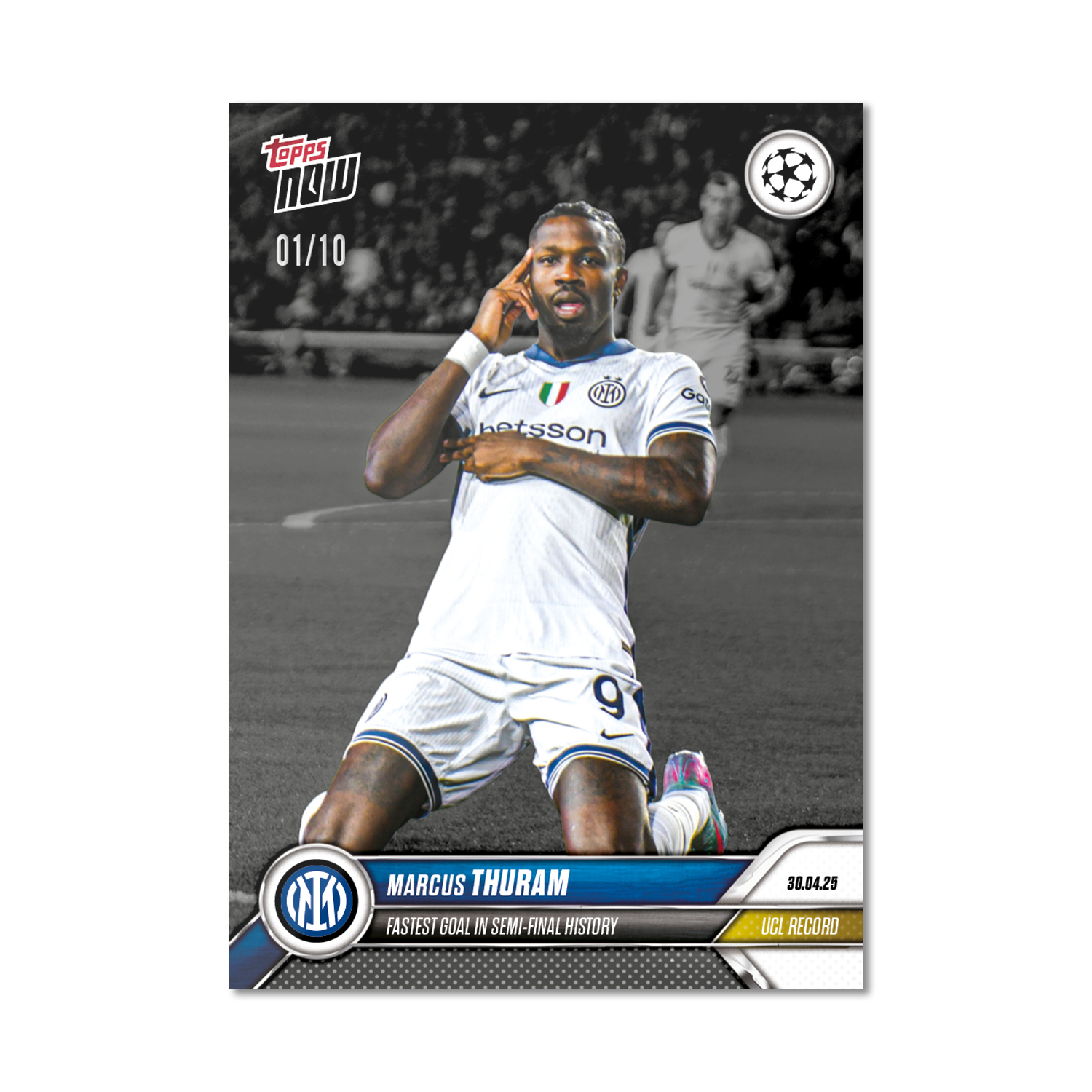 Marcus Thuram - 2024-25 UCL Topps NOW - Card 150 - PR: 384 - Image 4