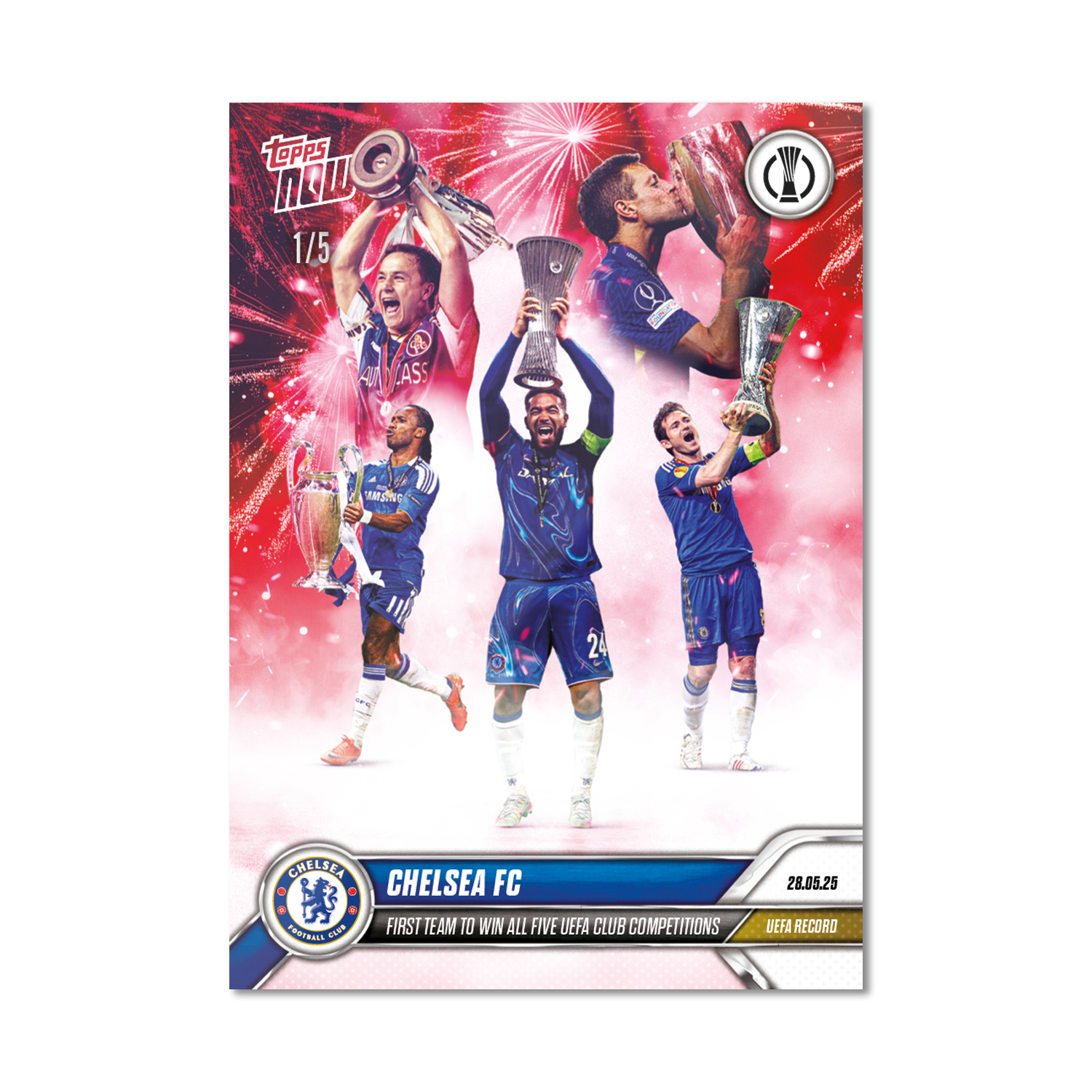 Chelsea FC - 2024-25 UECL Topps NOW - Card 16 - PR: 3457 - Image 3