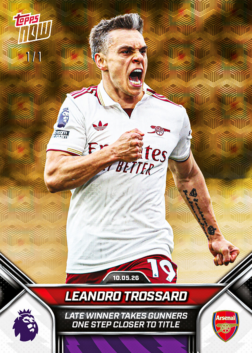 Leandro Trossard - 2025-26 Premier League Topps NOW - Card 191 - PR: 1721 - Image 2
