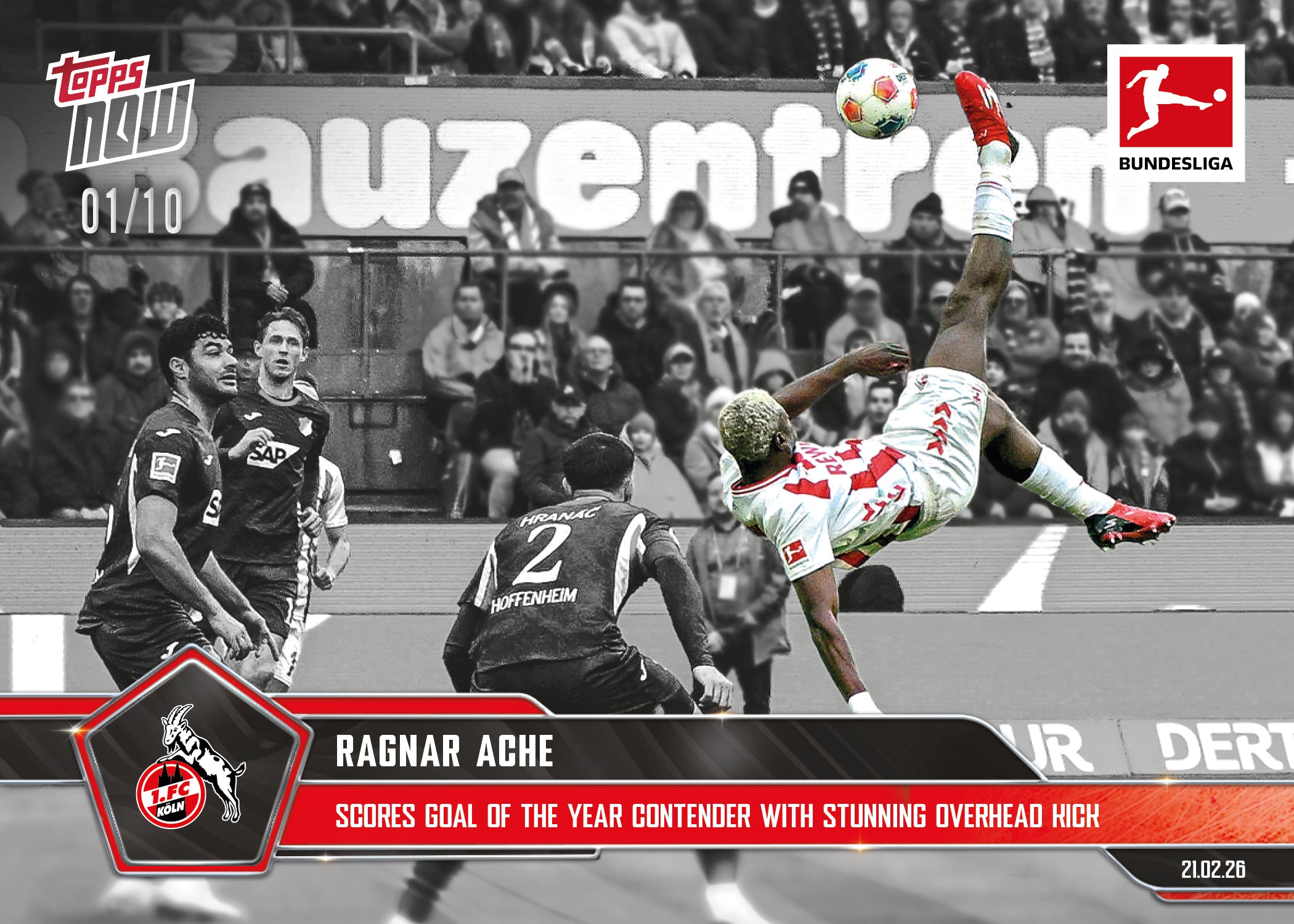 Ragnar Ache - 2025-26 Bundesliga Topps NOW - Card 129 - PR: 704 - Image 4
