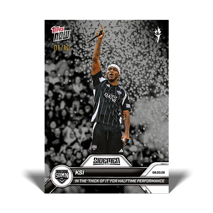 KSI - 2025 Sidemen Charity Match Topps NOW Card 11 - LOOK FOR AUTO - PR: 565 - Image 5