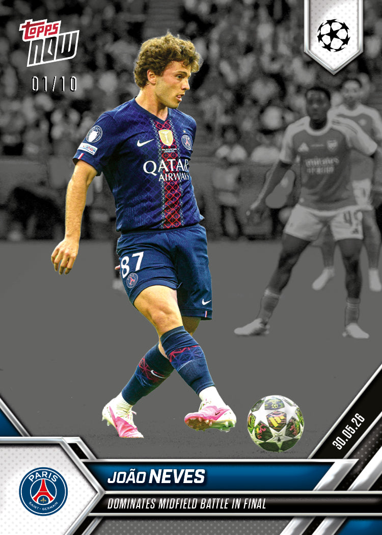 João Neves - 2025-26 UCL Topps NOW - Card 144 - PR: 1170 - Image 4