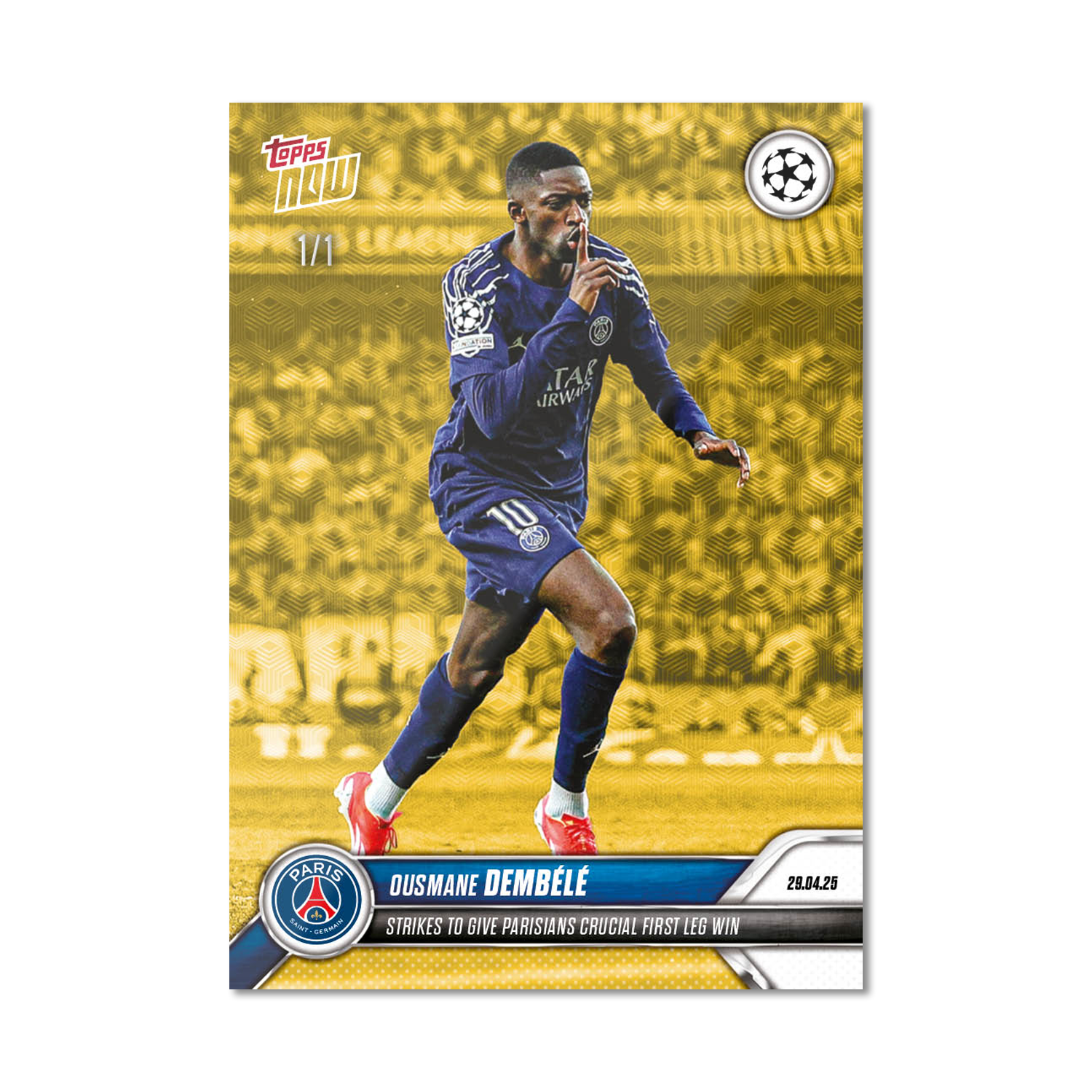 Ousmane Dembélé - 2024-25 UCL Topps NOW - Card 146 - PR: 398 - Image 2