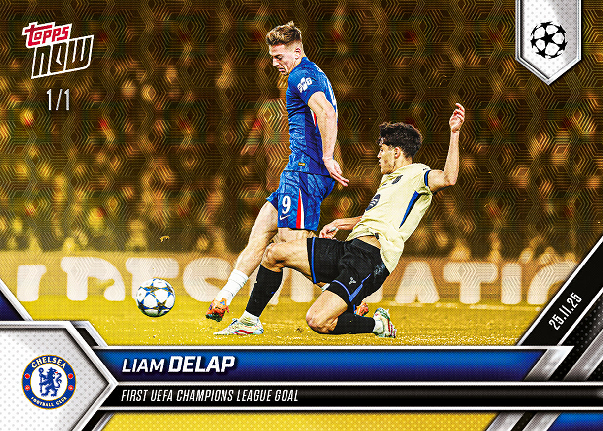 Liam Delap - 2025-26 UCL Topps NOW - Card 51 - PR: 342 - Image 2