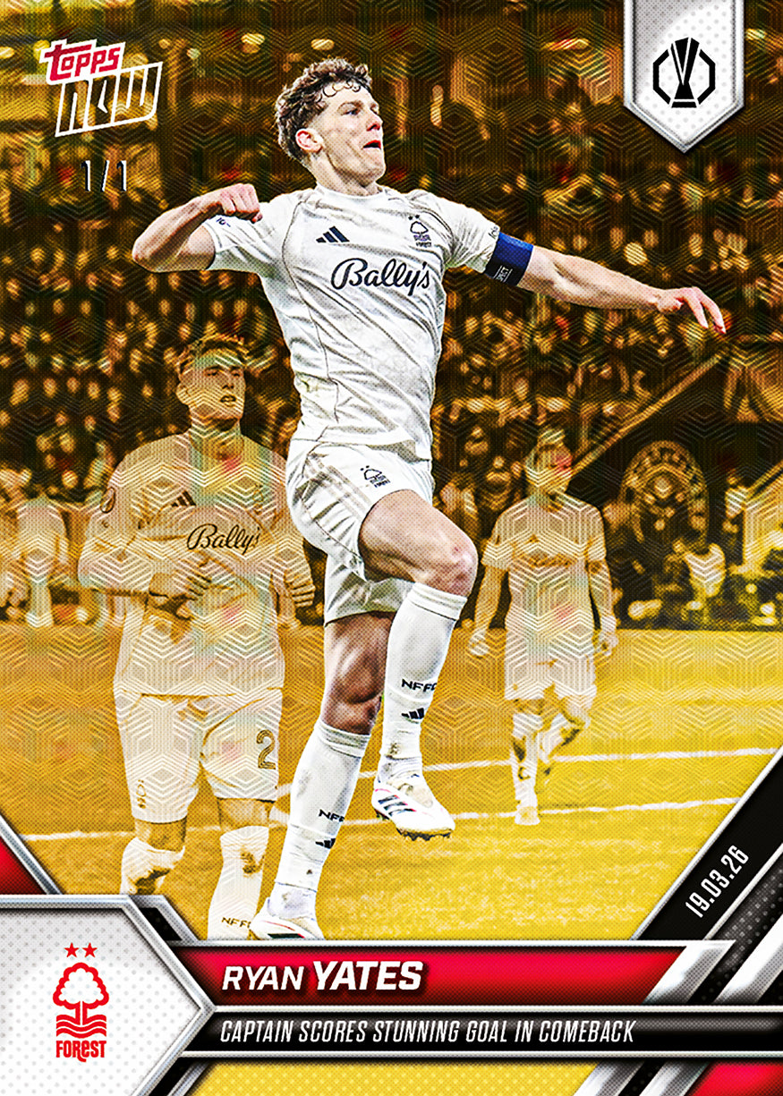 Ryan Yates - 2025-26 UEL Topps NOW - Card 23 - PR: 180 - Image 2