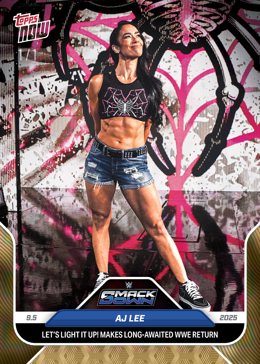 AJ Lee - 2025 WWE Topps NOW - Card 92 - PR: 14948 - Image 2