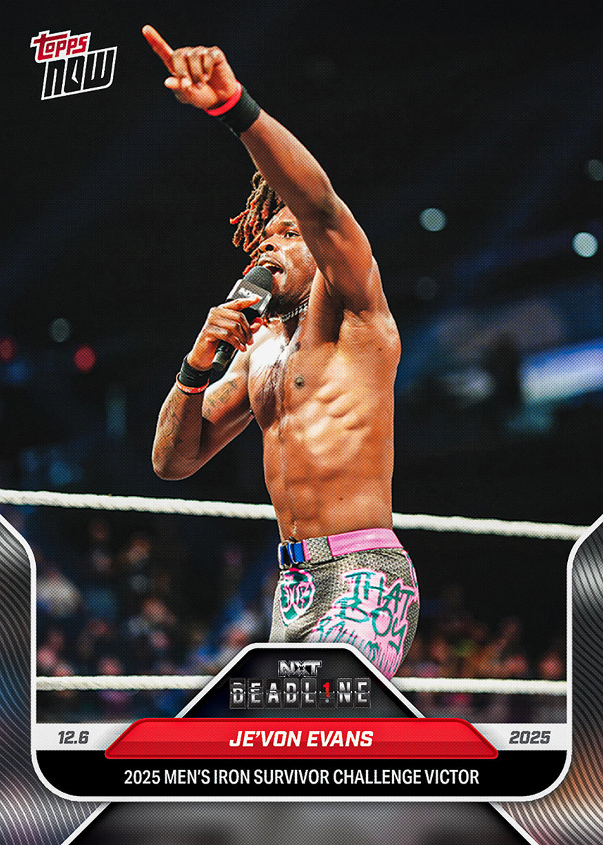Je'Von Evans - 2025 WWE Topps NOW - Card 135 - PR: 441