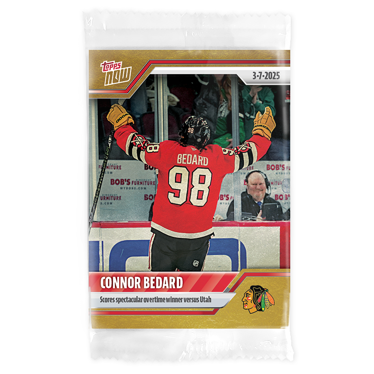 Connor Bedard - 2024-25 NHL Topps NOW - Sticker # 128 Pack - PR: 365 - Image 2