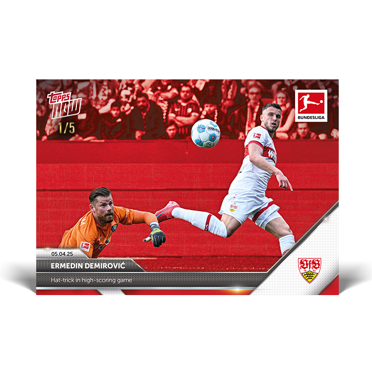 Ermedin Demirović - 2024-25 Bundesliga Topps NOW Card 158 - PR: 124 - Image 4