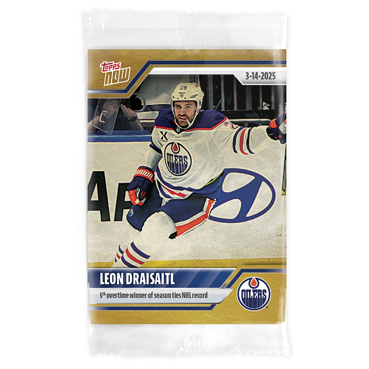 Leon Draisaitl - 2024-25 NHL Topps NOW - Sticker # 133 Pack - PR: 165 - Image 2