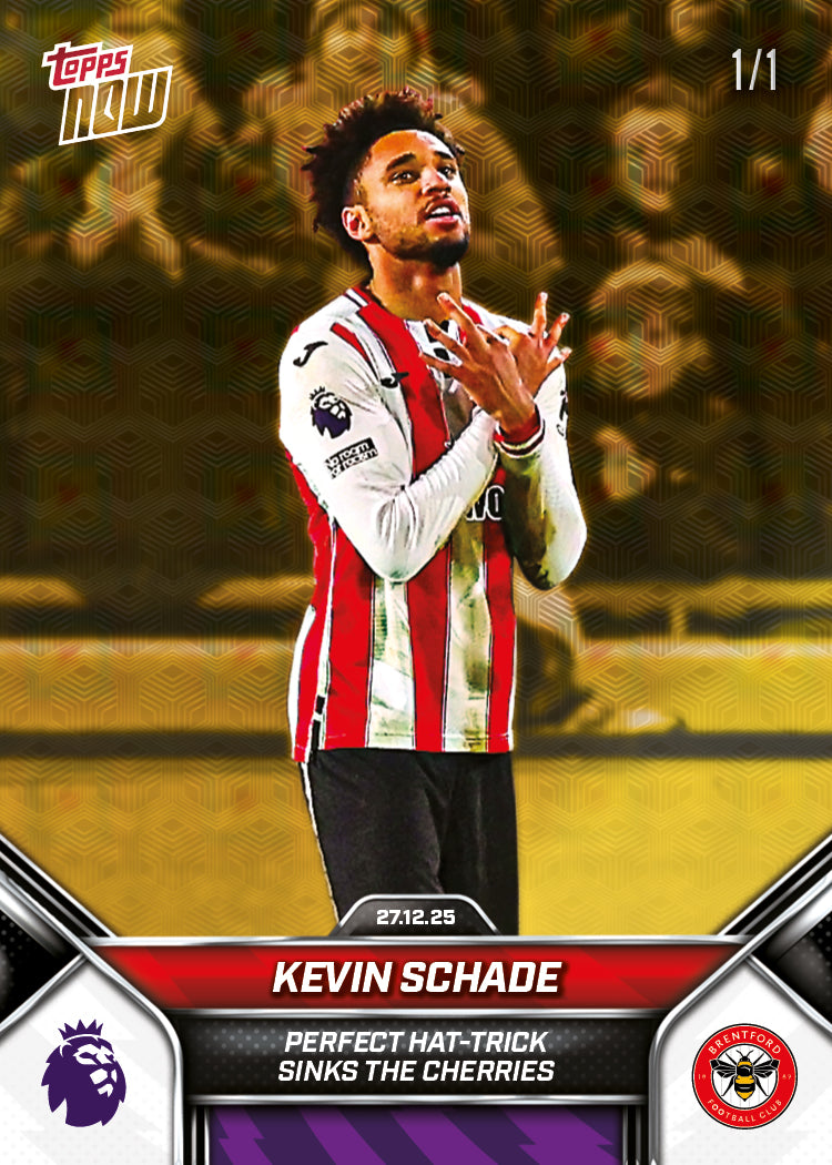 Kevin Schade - 2025-26 Premier League Topps NOW - Card 88 - PR: 266 - Image 2