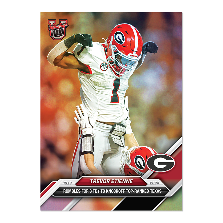 Trevor Etienne - 2024 Bowman U Now Football Card 31 - PR: 1180 - Image 2