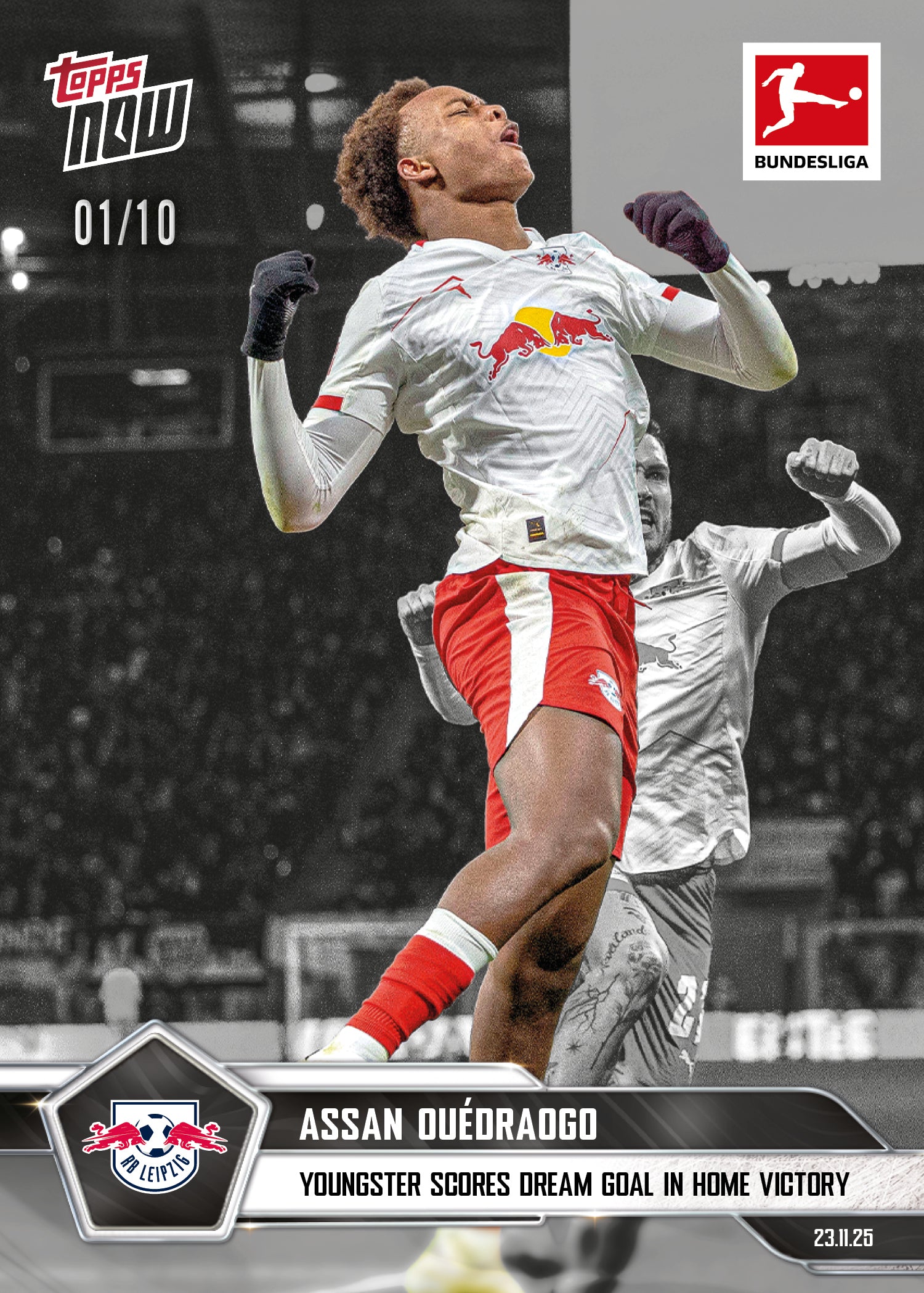 Assan Ouédraogo - 2025-26 Bundesliga Topps NOW - Card 65 - PR: 294 - Image 4