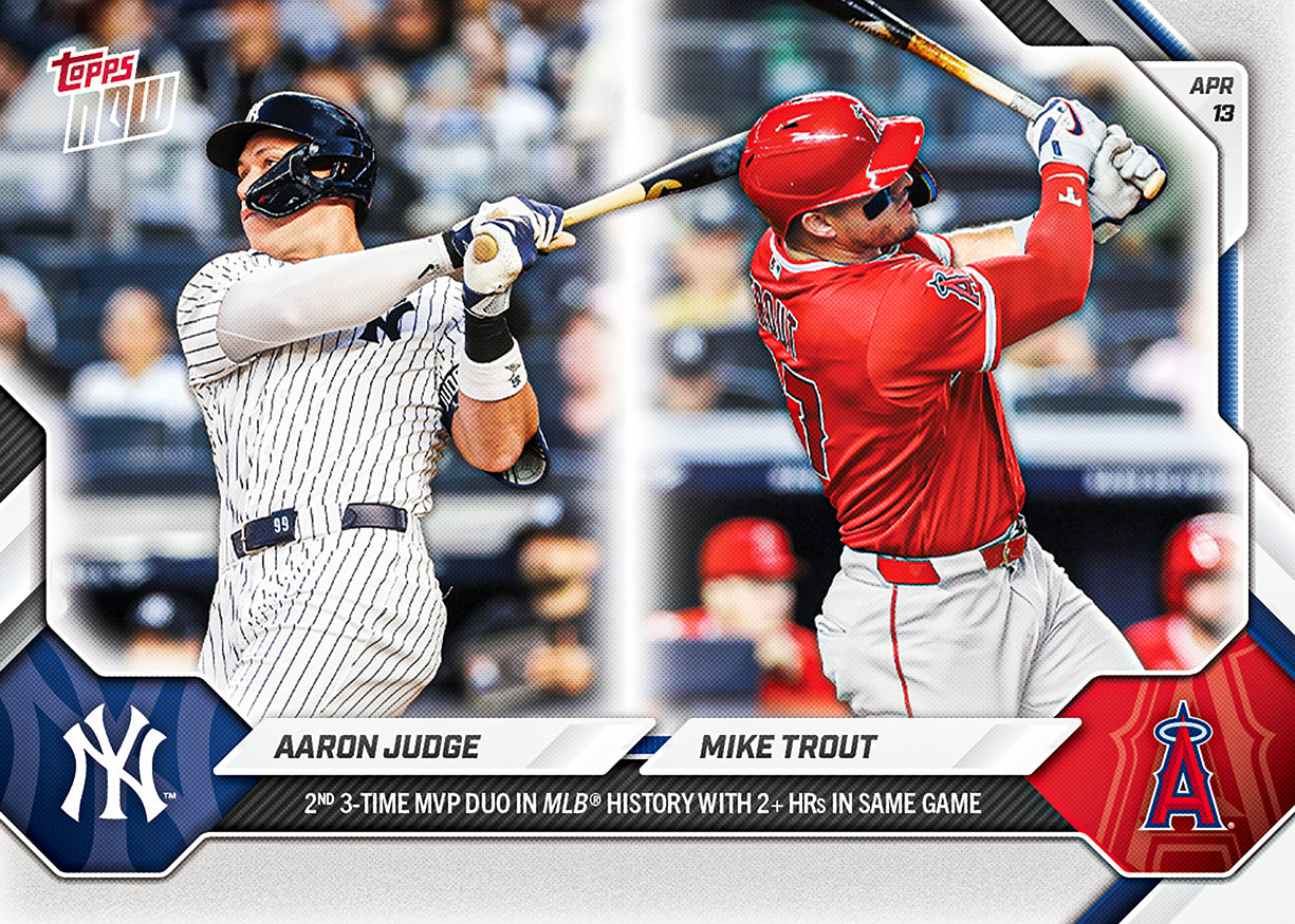 Aaron Judge / Mike Trout - 2026 MLB Topps NOW - Card 80 - PR: 5592