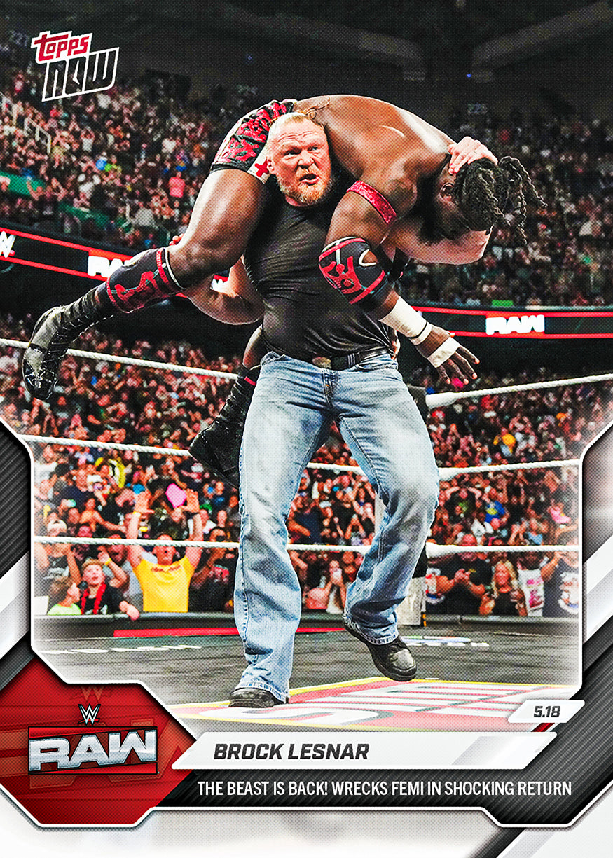Brock Lesnar - 2026 WWE Topps NOW - Card 60 - PR: 983