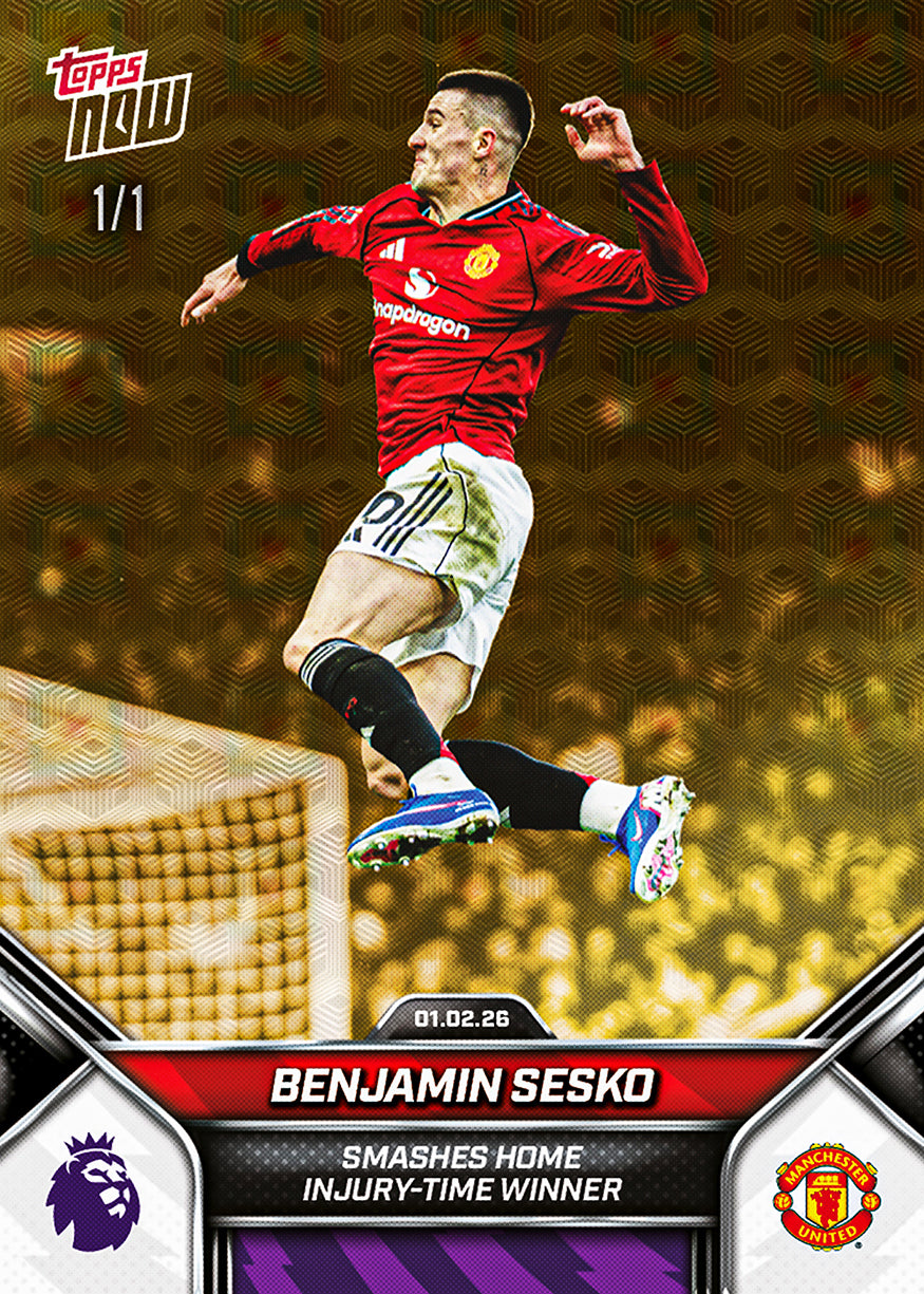 Benjamin Sesko - 2025-26 Premier League Topps NOW - Card 122 - PR: 978 - Image 2