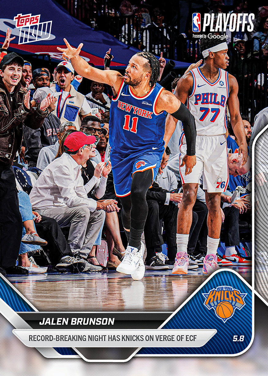 Jalen Brunson - 2025-26 NBA Topps NOW - Card 301 - PR: 2498