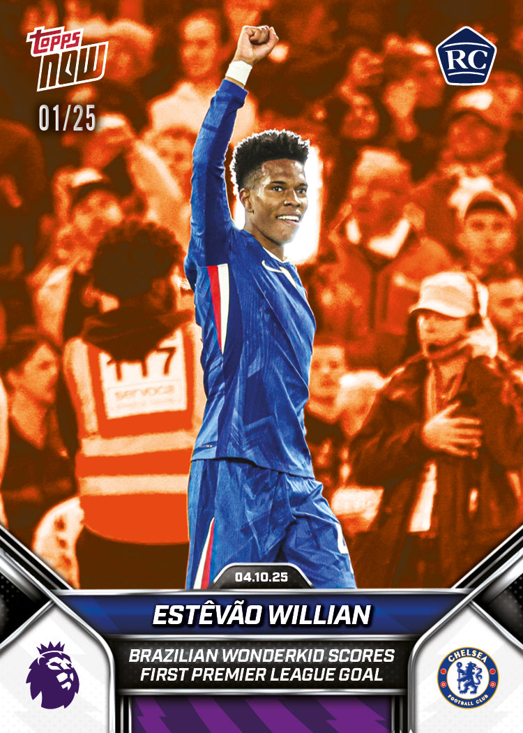 Estêvão Willian - 2025-26 Premier League Topps NOW - Card 32 - PR: 5404 - Image 6