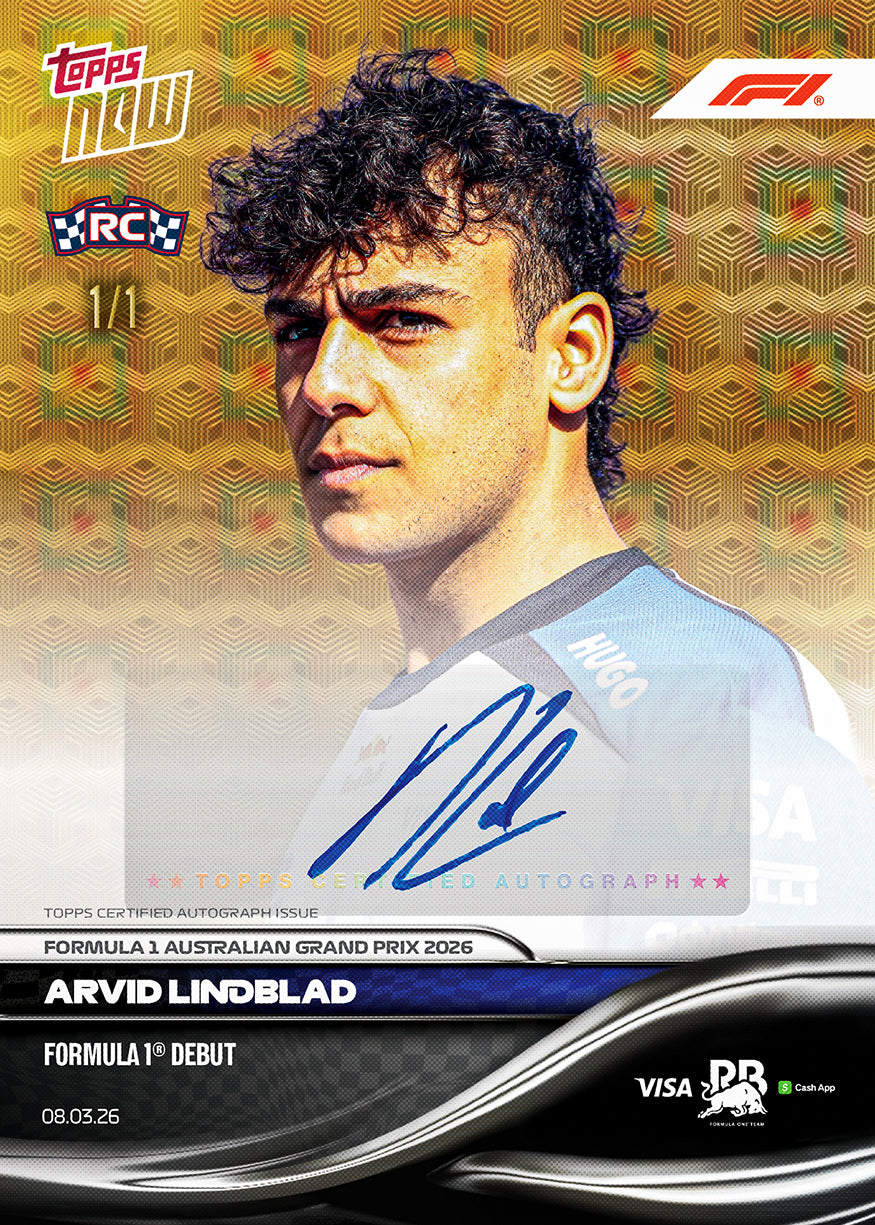 Arvid Lindblad - 2026 Formula 1 Topps NOW - Card 12 - PR: 6075 - Image 2