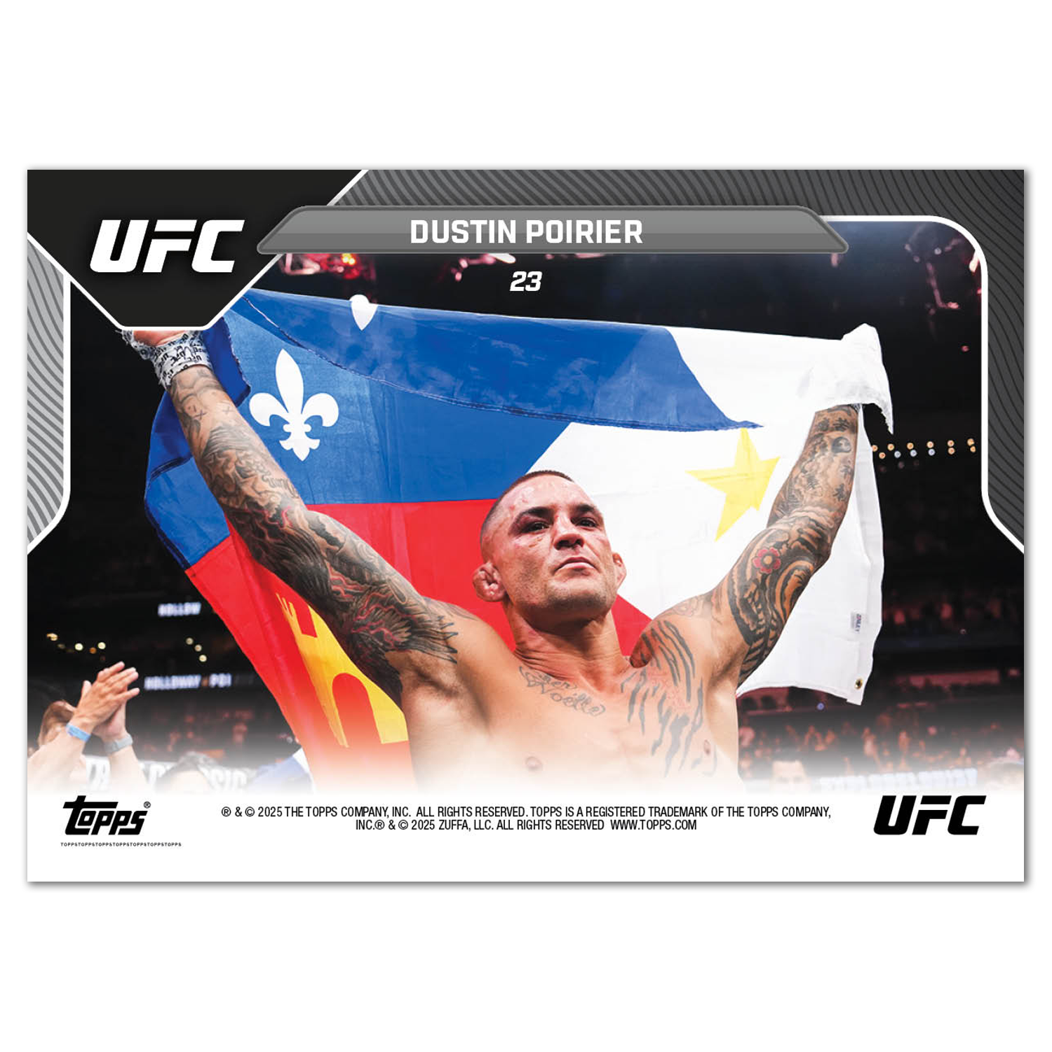 Dustin Poirier - 2025 UFC Topps NOW - Card 23 - LOOK FOR AUTOS - PR: 5420 - Image 5