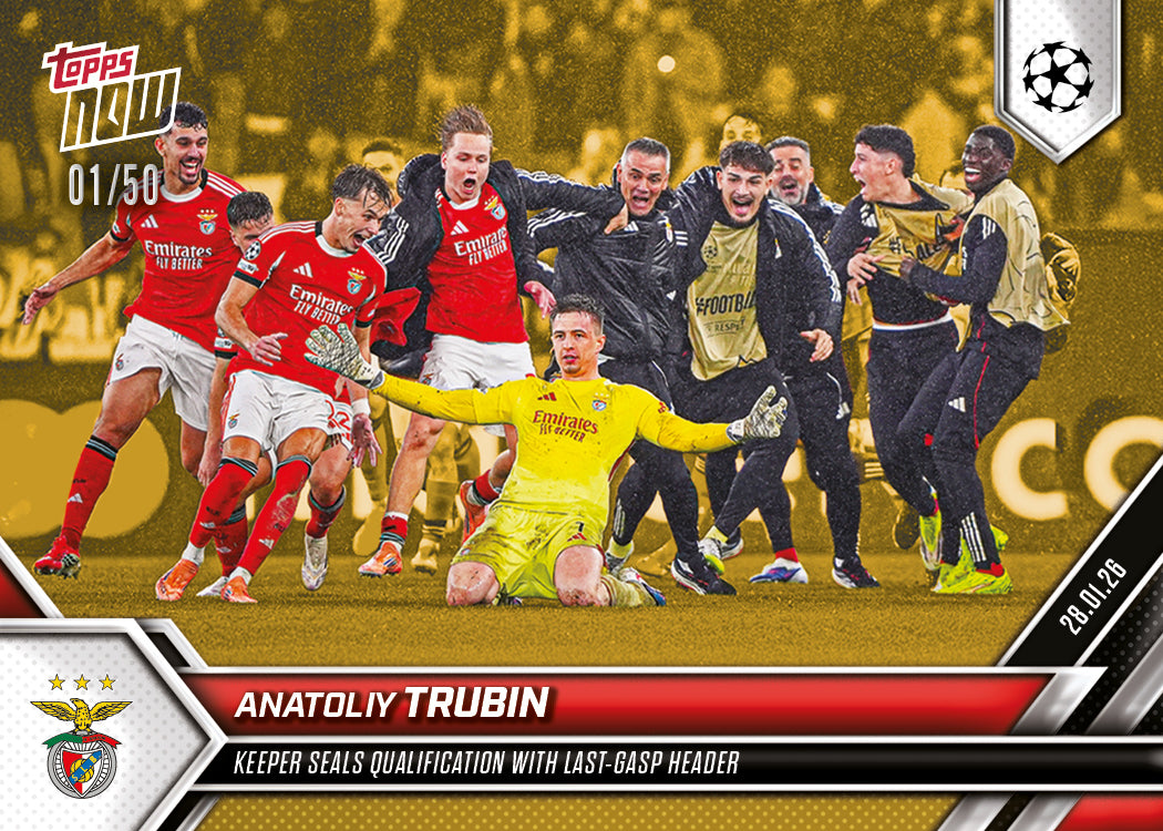 Anatoliy Trubin - 2025-26 UCL Topps NOW - Card 81 - PR: 1716 - Image 8