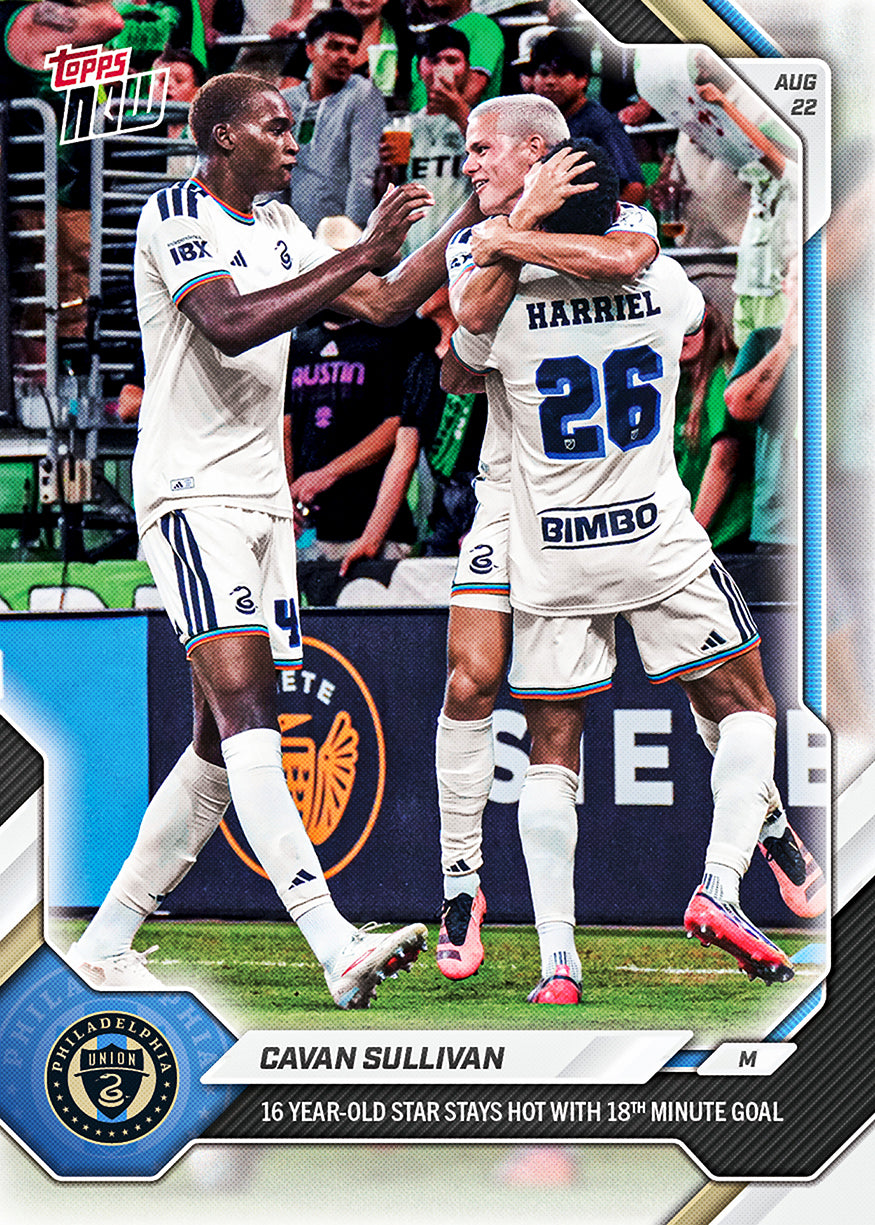 Cavan Sullivan - 2026 MLS Topps NOW - Card 69 - PR: 1299
