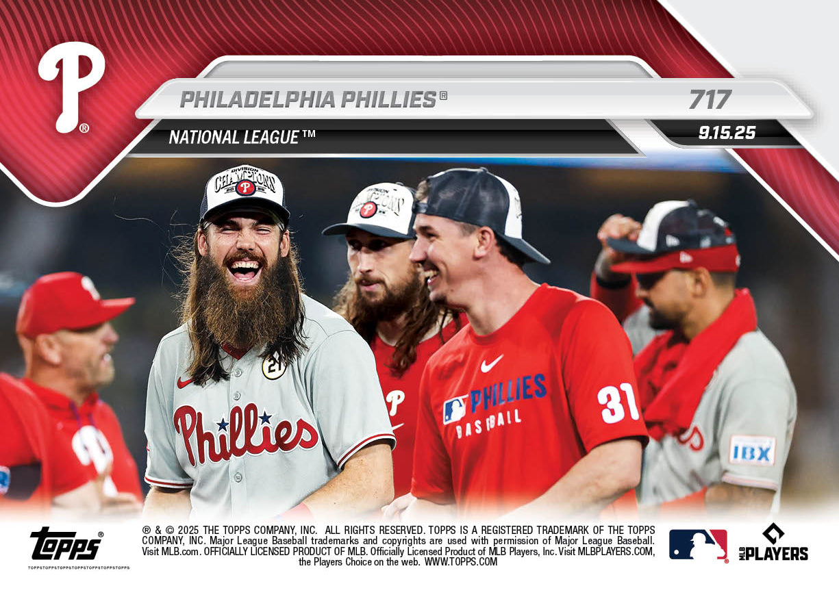 Philadelphia Phillies - 2025 MLB Topps NOW - Card 717 - PR: 1641 - Image 2