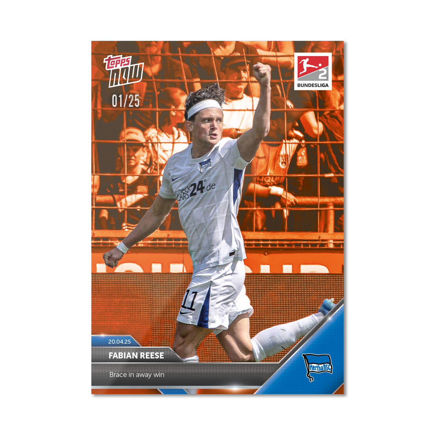 Fabian Reese - 2024-25 Bundesliga Topps NOW Card 171 - PR: 184 - Image 6