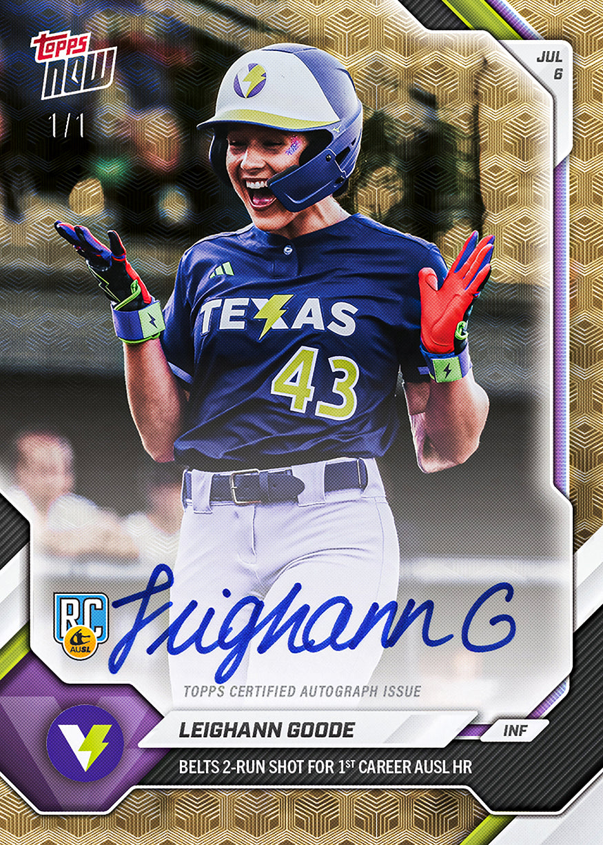 Leighann Goode - 2026 AUSL Topps NOW - Card 32 - PR: 1035 - Image 2