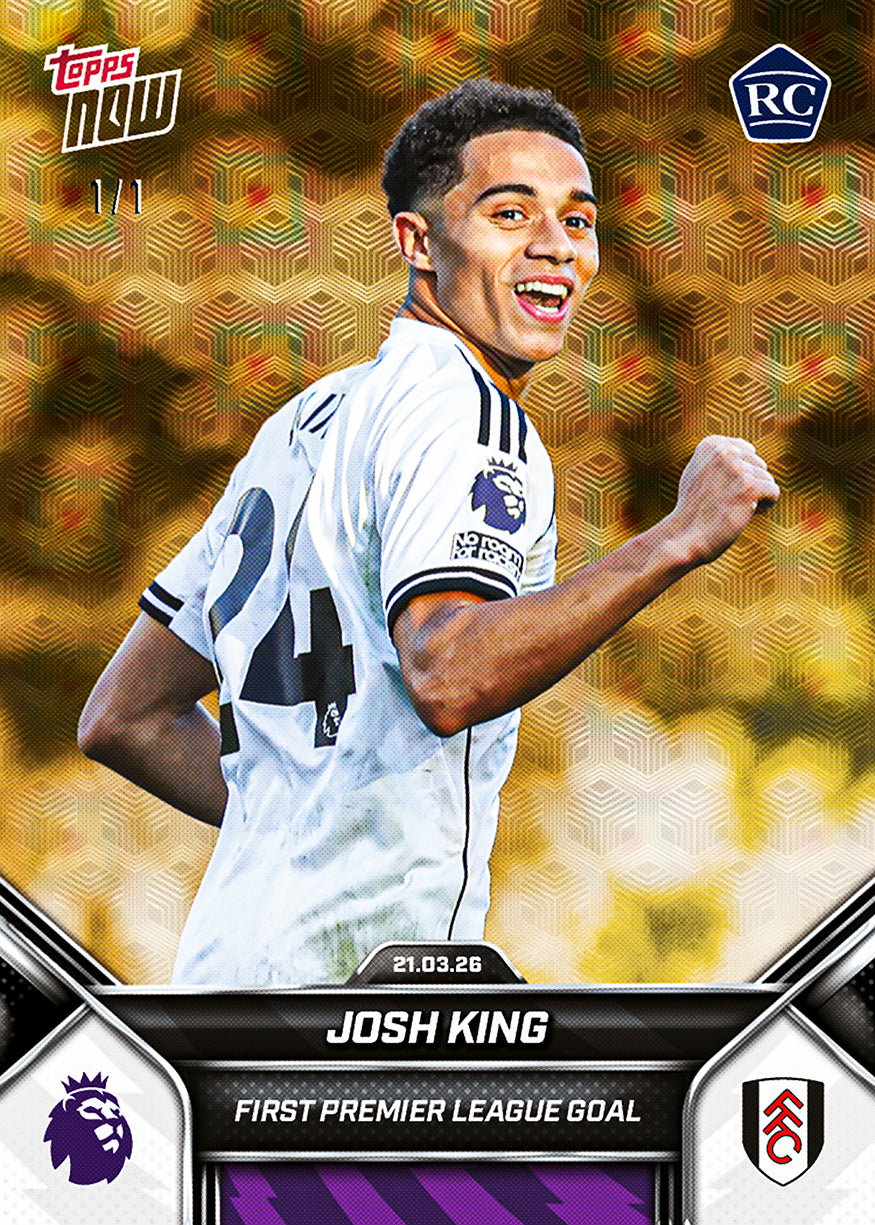 Josh King - 2025-26 Premier League Topps NOW - Card 162 - PR: 906 - Image 2