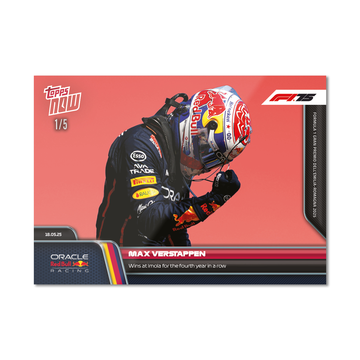 Max Verstappen - 2025 Formula 1 Topps NOW - Card 37 - PR: 2389 - Image 4