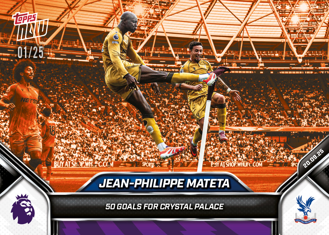 Jean-Philippe Mateta - 2025-26 Premier League Topps NOW - Card 22 - PR: 211 - Image 5