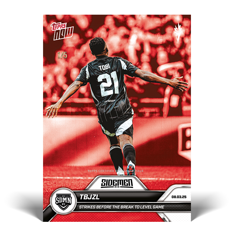 TBJZL - 2025 Sidemen Charity Match Topps NOW Card 16 - LOOK FOR AUTO - PR: 140 - Image 4