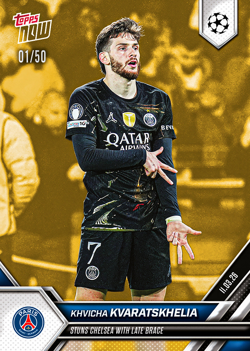 Khvicha Kvaratskhelia - 2025-26 UCL Topps NOW - Card 105 - PR: 1324 - Image 6
