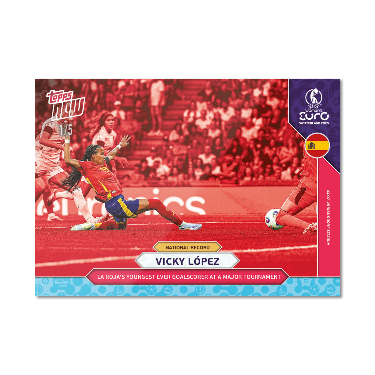 Vicky López - UEFA Women’s EURO 2025™ Topps NOW - Card 4 - PR: 301 - Image 3