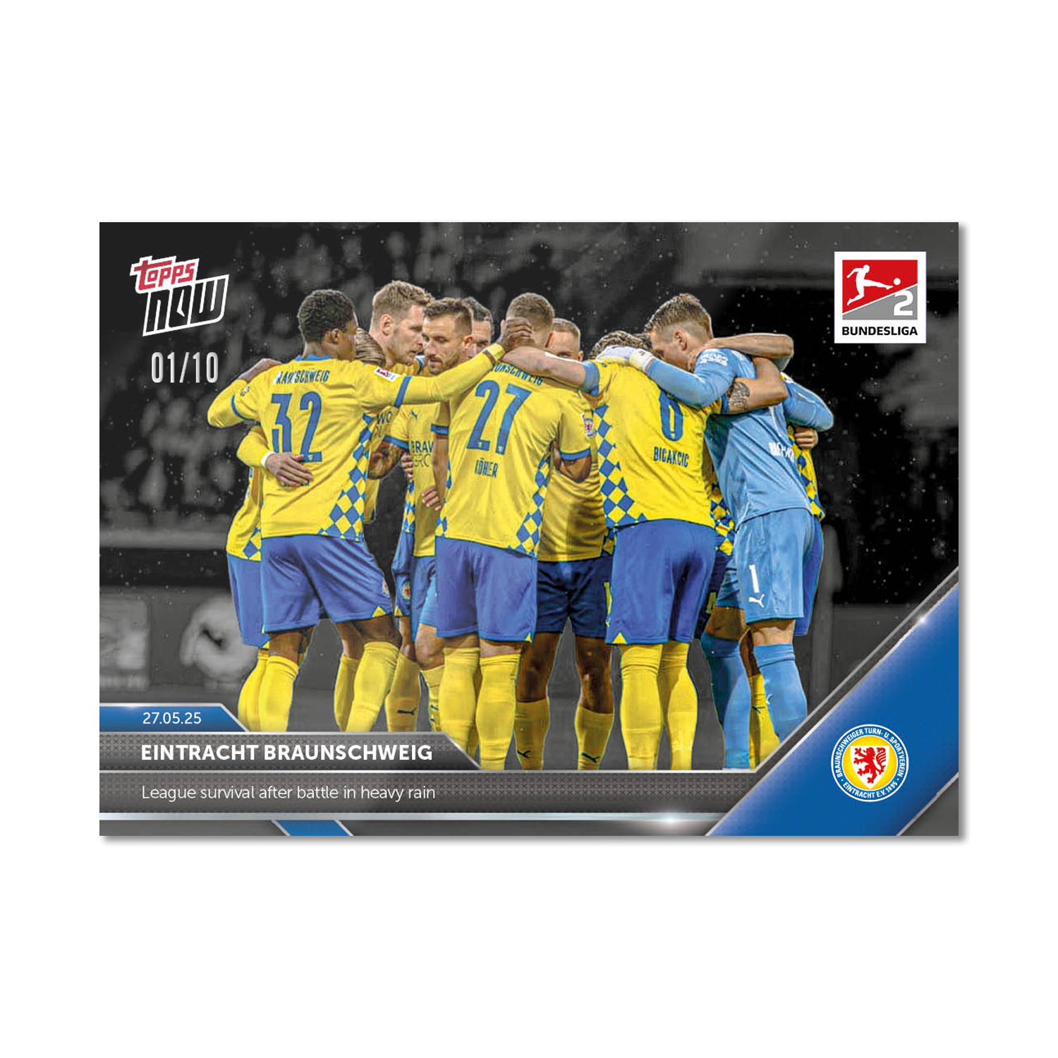 Eintracht Braunschweig - 2024-25 Bundesliga Topps NOW - Card 196 - PR: 110 - Image 4
