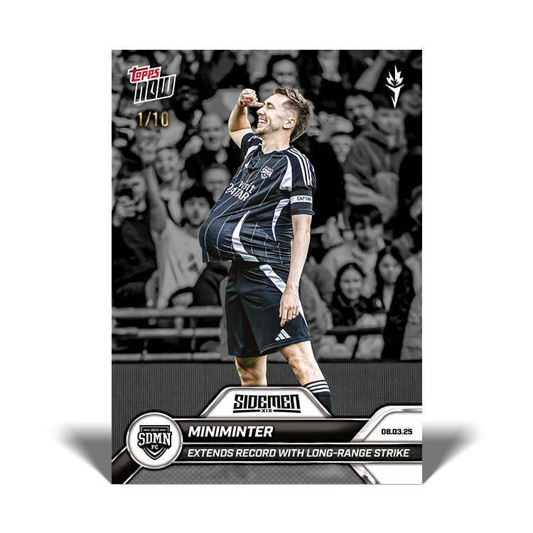 Miniminter - 2025 Sidemen Charity Match Topps NOW Card 2 - LOOK FOR AUTO - PR: 392 - Image 3