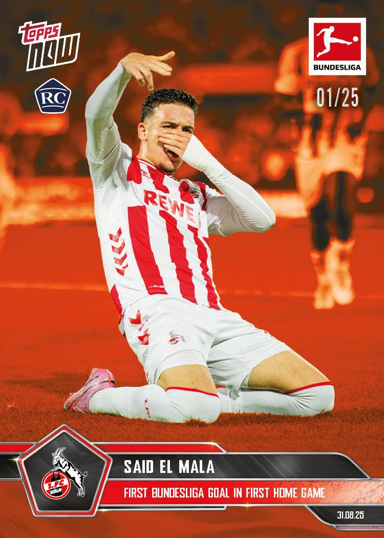 Said El Mala - 2025-26 Bundesliga Topps NOW - Card 15 - PR: 1212 - Image 5