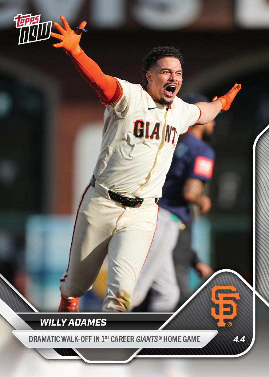 Willy Adames - 2025 MLB Topps NOW - Card 41 - PR: 677