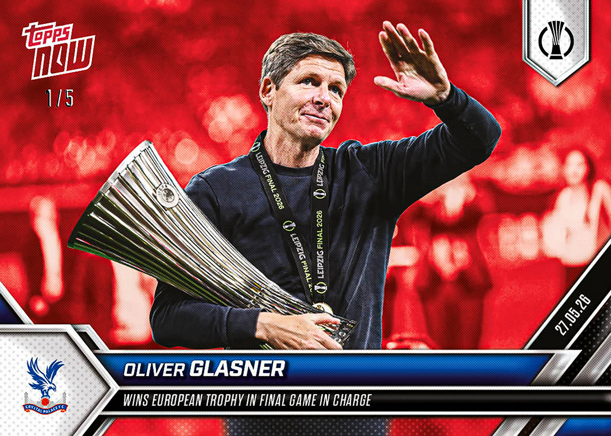 Oliver Glasner - 2025-26 UECL Topps NOW - Card 15 - PR: 348 - Image 5