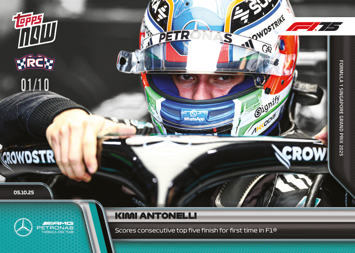 Kimi Antonelli - 2025 Formula 1 Topps NOW - Card 68 - PR: 2615 - Image 4