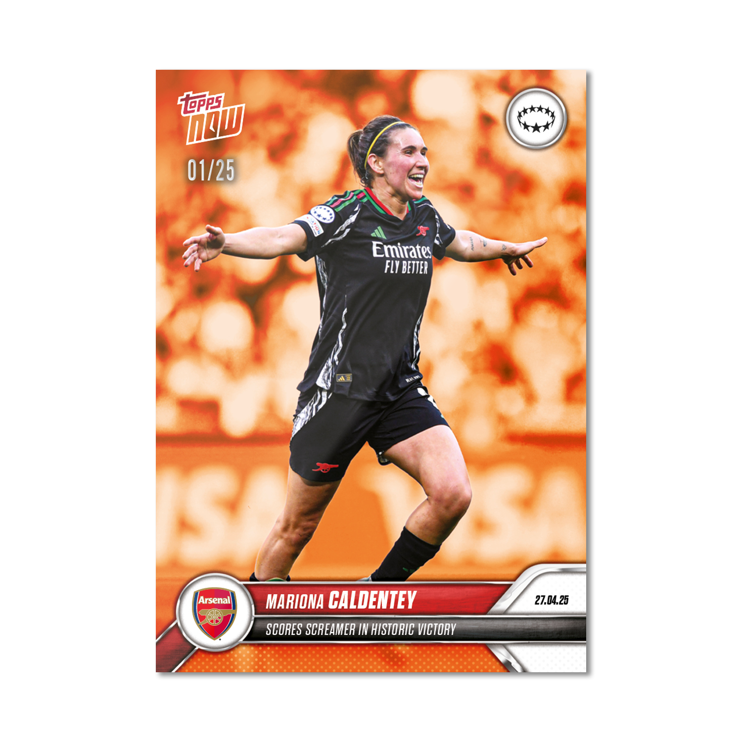 Mariona Caldentey - 2024-25 UWCL Topps NOW - Card 25 - PR: 323 - Image 5