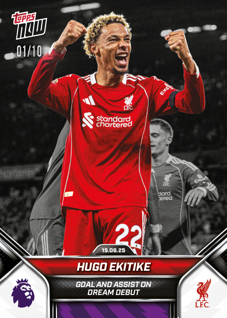 Hugo Ekitike - 2025-26 Premier League Topps NOW - Card 4 - PR: 1689 - Image 4