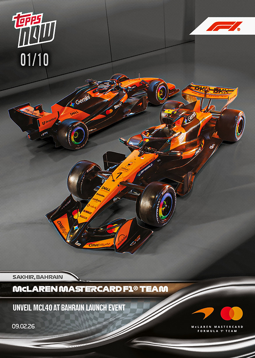 McLaren Mastercard F1 Team - 2026 Formula 1 Topps NOW - Card 9 - PR: 3753 - Image 5