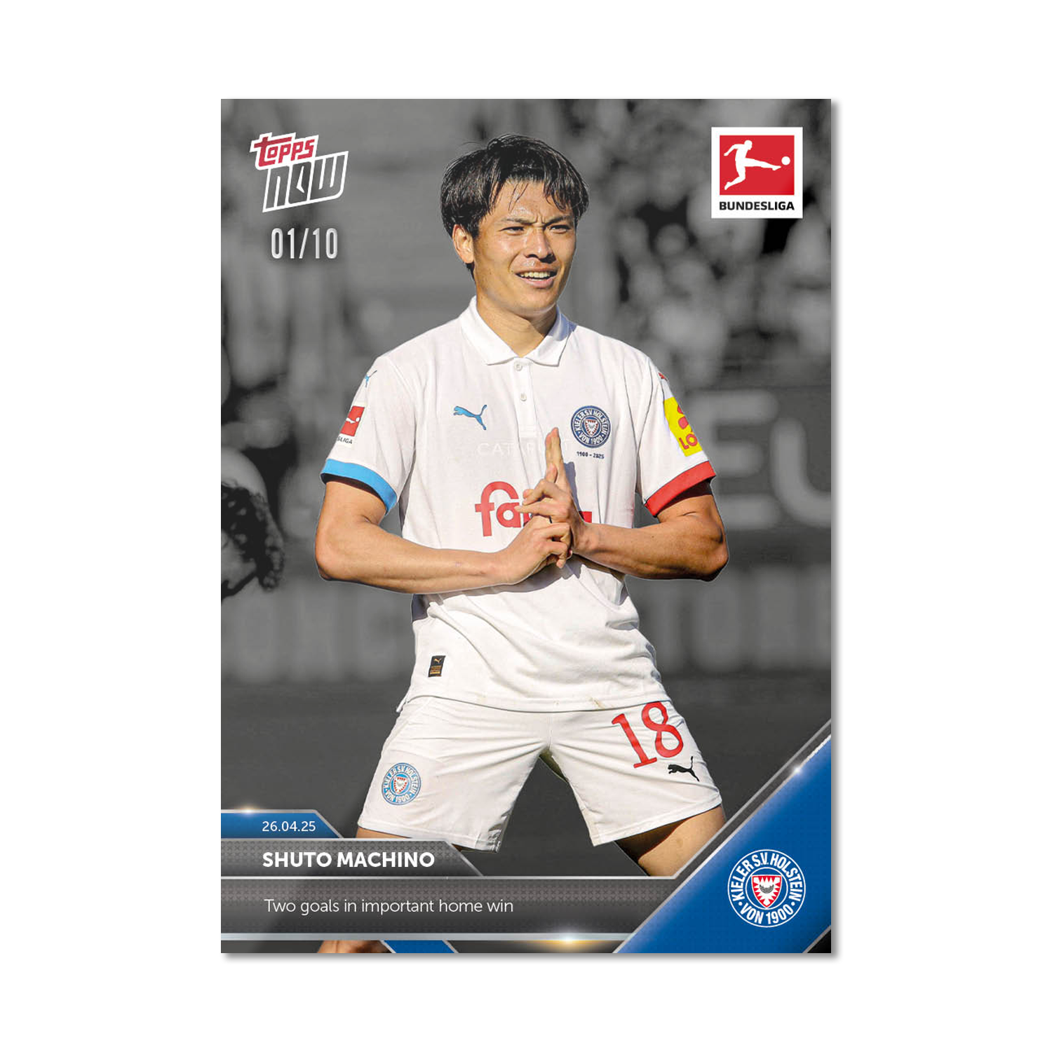 Shuto Machino - 2024-25 Bundesliga Topps NOW Card 174 - PR: 469 - Image 5