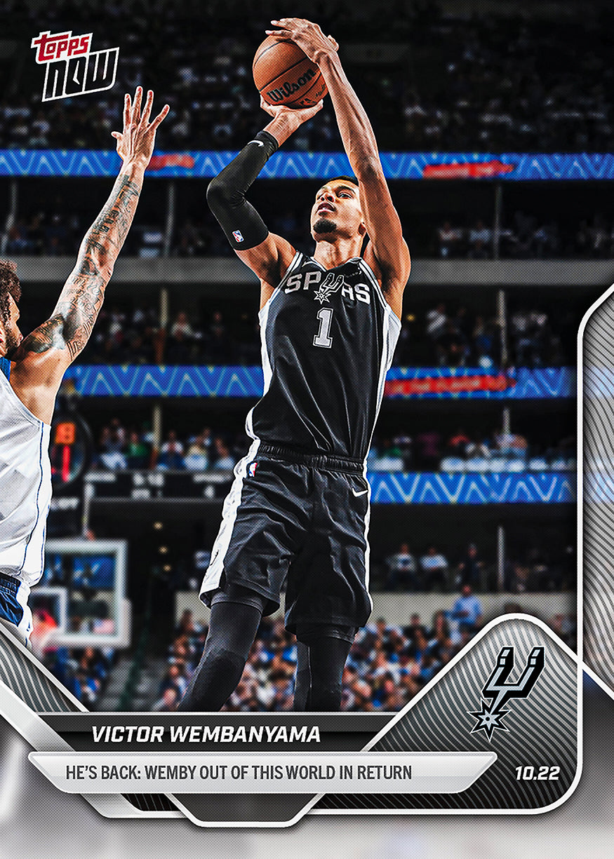 Victor Wembanyama - 2025-26 NBA Topps NOW - Card 19 - PR: 13527
