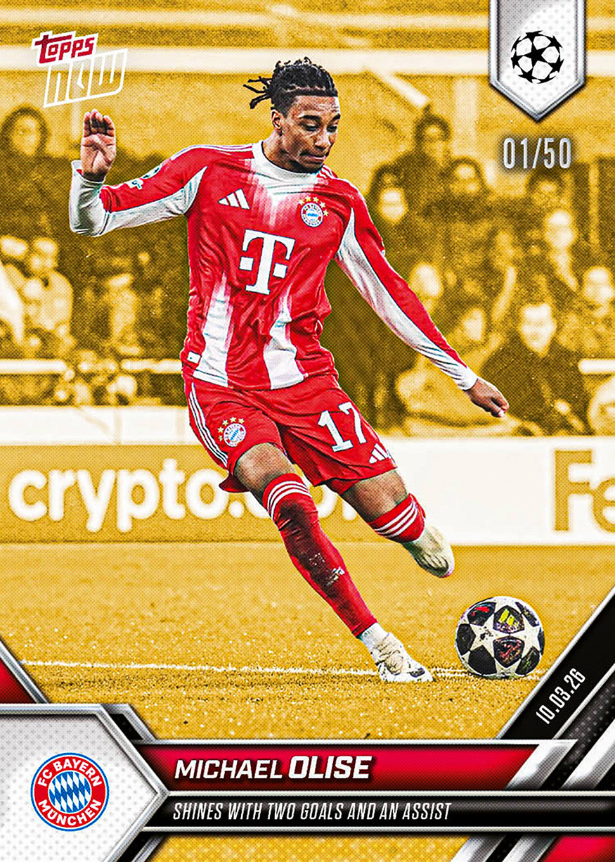 Michael Olise - 2025-26 UCL Topps NOW - Card 102 - PR: 639 - Image 6
