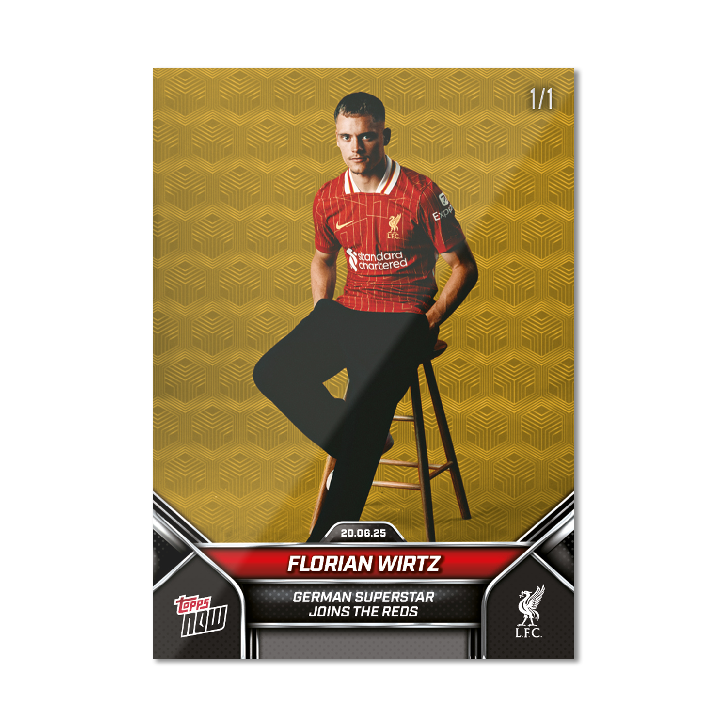 Florian Wirtz - 2024-25 Liverpool Topps NOW - Card 1 - PR: 3516 - Image 2